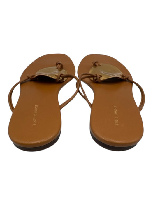 Tory Burch Shoe Size 7.5 Gold Goat Leather Flip Flop Thong Strap Sandals Gold / 7.5