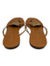 Tory Burch Shoe Size 7.5 Gold Goat Leather Flip Flop Thong Strap Sandals Gold / 7.5
