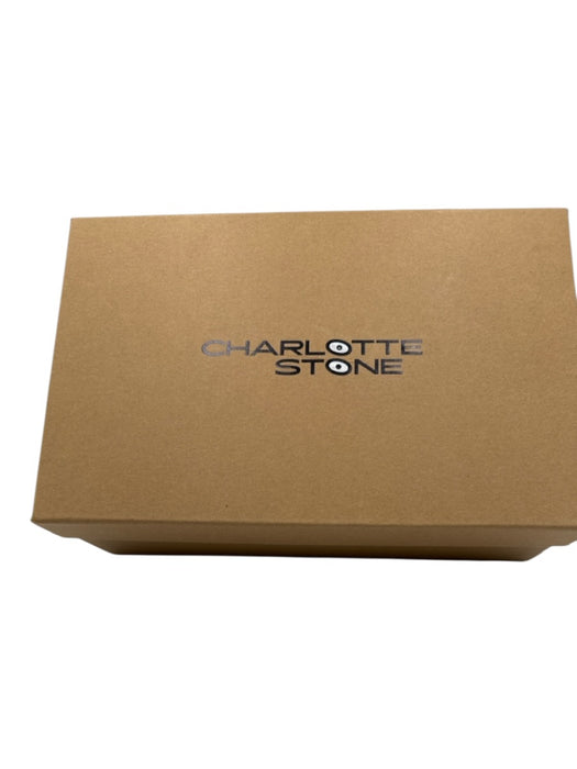 Charlotte Stone Shoe Size 8 Beige & Multi Leather & Wood Woven Color Block Mules Beige & Multi / 8