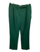 Tuckernuck Size 10 Emerald Green Polyester Front Pleat Trouser Pants Emerald Green / 10
