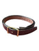 Thomas Wages Brown & Brass Leather BHW Men's Belt