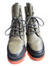 FP Movement Shoe Size 6.5 Olive green & Pink Leather High Top lace up Boots Olive green & Pink / 6.5