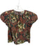 Ulla Johnson Size 4 Multi Cotton Floral Abstract Balloon Sleeve Rouching Top Multi / 4