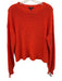 Eileen Fisher Size Medium Orange Cotton Blend Long Sleeve Cable Knit Sweater Orange / Medium