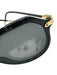 Dolce & Gabbana Black & Gold Acetate Gold hardware Aviator Sunglasses Black & Gold