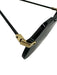 Dolce & Gabbana Black & Gold Acetate Gold hardware Aviator Sunglasses Black & Gold