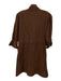 Holly Shae Design Size XS/M Brown Cotton Long Sleeve Corduroy Button Front Dress Brown / XS/M