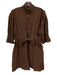 Holly Shae Design Size XS/M Brown Cotton Long Sleeve Corduroy Button Front Dress Brown / XS/M