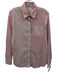 The Shirt Rochelle Behrens Size XS Pink & White Cotton Long Sleeve Top Pink & White / XS