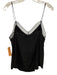 Amanda Uprichard Size Small Black Silk Spaghetti Strap Mesh Detail Satin Top Black / Small