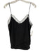 Amanda Uprichard Size Small Black Silk Spaghetti Strap Mesh Detail Satin Top Black / Small