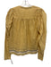 Ulla Johnson Size 4 Yellow, Black, Red Cotton Long Sleeve Striped Top Yellow, Black, Red / 4