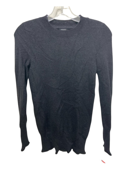 Aqua Cashmere Size S Black Cashmere Crew Neck Top Black / S