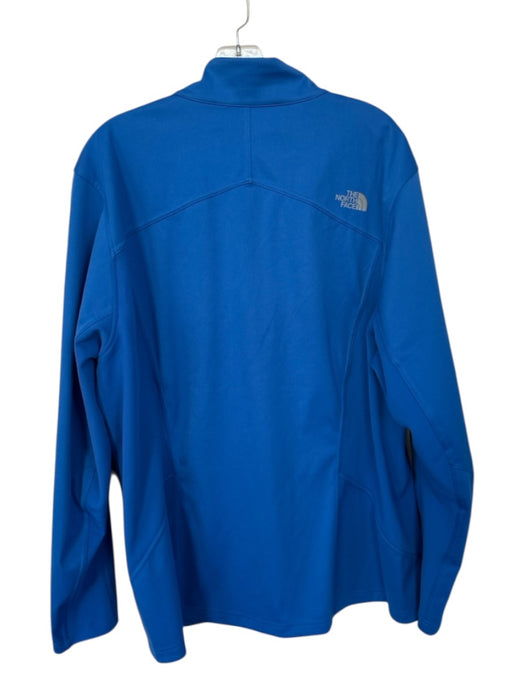 The North Face NWT Size XL Blue & Gray Nylon Blend Solid Full Zip Men's Jacket Blue & Gray / XL