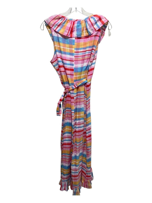 Never a Wallflower Size S Pink & Multi Ruffle Long Plaid Sash Inc Dress Pink & Multi / S
