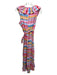 Never a Wallflower Size S Pink & Multi Ruffle Long Plaid Sash Inc Dress Pink & Multi / S