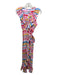 Never a Wallflower Size S Pink & Multi Ruffle Long Plaid Sash Inc Dress Pink & Multi / S