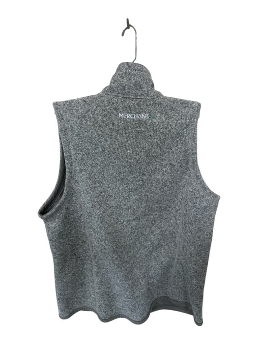 Patagonia Size L Grey Recycled Polyester Heathered Zip UP Pockets Men's Vest Grey / L