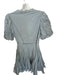 Taylor Size 6 Seafoam Polyester Blend Ruffle Button Up Balloon Belt Dress Seafoam / 6