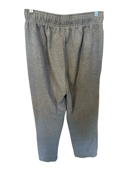 Alo Size EST. M Grey Cotton & Acetate Heathered Wide Leg Athletic Sweatpants Grey / EST. M