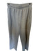 Alo Size EST. M Grey Cotton & Acetate Heathered Wide Leg Athletic Sweatpants Grey / EST. M
