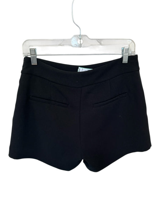 Marie Oliver Size 4 Black Polyester Side Zip Shorts Black / 4
