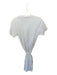 Vince Size S White Cotton Blend Short Sleeve Attached Belt Dress White / S