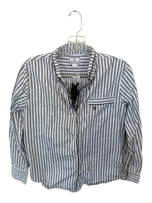 Petite Plume Size S Navy & white Cotton Long Sleeve Striped Shorts Pajamas Navy & white / S
