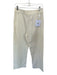 Marie Oliver Size 4 Cream Cotton High Waist Wide Leg Pants Cream / 4