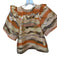 Marie Oliver Size S Orange & Gold Polyester Blend Short Sleeve Swirls Top Orange & Gold / S