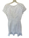 Lilly Pulitzer Size 4 White Polyester Short Sleeve Circles Lace Midi Dress White / 4
