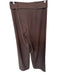 Julie Brown Size 4 Brown Polyester Blend Zipper Tie belt Wide Leg Pants Brown / 4