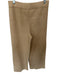 English Factory Size M Tan Elastic Waist Knit Wide Leg Pants Tan / M