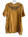 Free People Size S Yellow 100% Cotton Embroidered Broderie Anglaise Mini Dress Yellow / S