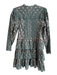 Ulla Johnson Size 6 Green 100% Cotton Embroidered Floral Eyelet Bottom Dress Green / 6
