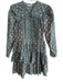 Ulla Johnson Size 6 Green 100% Cotton Embroidered Floral Eyelet Bottom Dress Green / 6