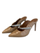 Kurt Geiger Shoe Size 41 Brown Leather Upper Croc Embossed Mule Stiletto Shoes Brown / 41