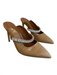 Kurt Geiger Shoe Size 41 Brown Leather Upper Croc Embossed Mule Stiletto Shoes Brown / 41