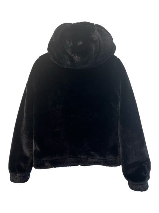 Marc New York Size XS Black Polyester Hood Front Zip Side Pocket Bomber Jacket Black / XS