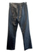Agolde Size 25 Black Recycled Leather & Nylon Zip 5 Pocket Mid Rise Pants Black / 25