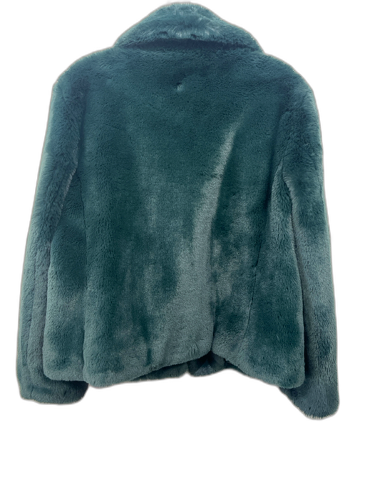 DKNY Size XS Dark Green Faux Fur Long Sleeve Jacket Dark Green / XS