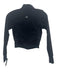 Alo Size 4/S Black Nylon Blend Zip Front Thumb Holes Athletic Jacket Black / 4/S