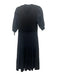 Veronica Beard Jeans Size S Black Cotton Blend Button Front Zip & Button Dress Black / S