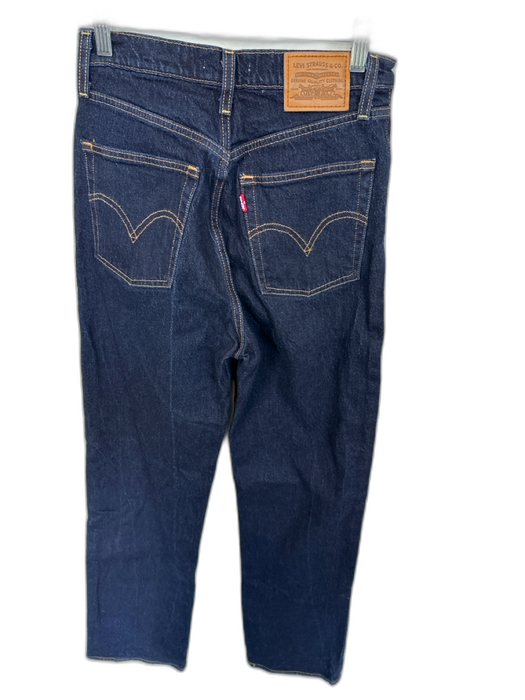 Levi's Size 27 Dark Wash Denim Cotton Button Fly High Rise Jeans Dark Wash / 27