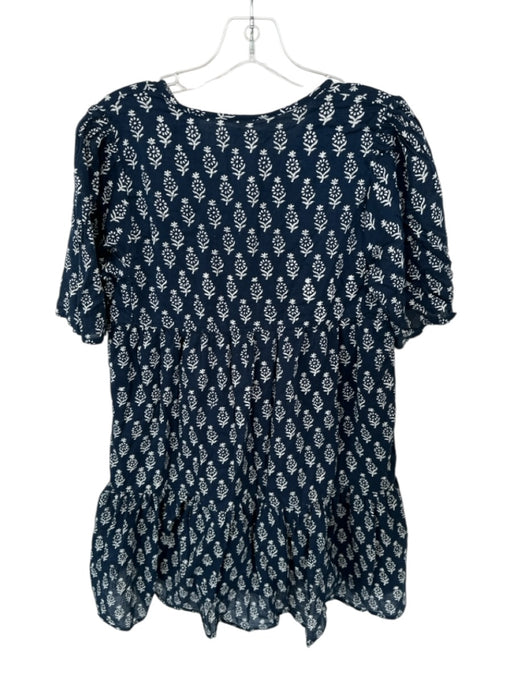 India Collection Emerson Fry Size XS/S Navy & white Cotton Short Sleeve Dress Navy & white / XS/S