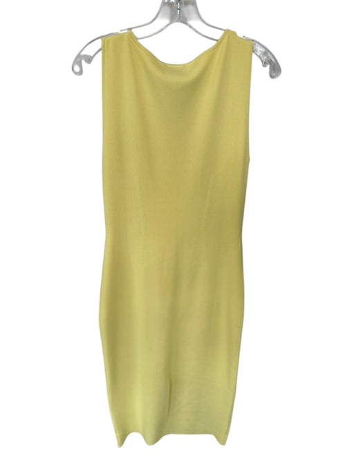 Tuckernuck Size S Butter Yellow Viscose Blend Sleeveless Back Slit Maxi Dress Butter Yellow / S