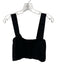 Reformation Size S Black Linen Sleeveless Square Neck Cropped Top Black / S