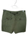 Faherty Size 26 Olive Green Cotton Blend High Waist Front Pockets Shorts Olive Green / 26