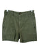Faherty Size 26 Olive Green Cotton Blend High Waist Front Pockets Shorts Olive Green / 26