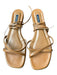 Margaux Shoe Size 41 Brown Leather Square Toe Ankle Wrap Tie Sandals Brown / 41